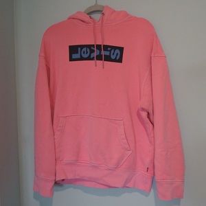 Neon pink Levi’s hoodie